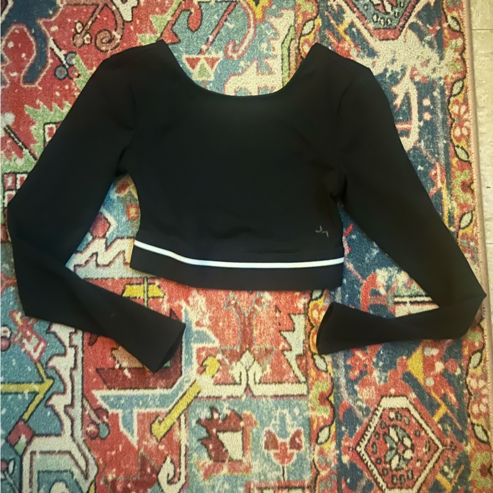 JoyLab cropped long sleeve workout top